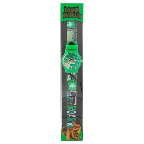 Hodinky Dino World tmavě zelený ciferník