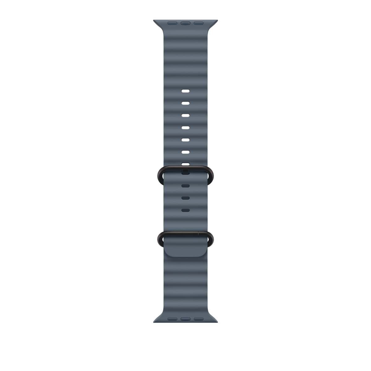 Řemínek pro Apple Watch 44/45/46/49 mm Apple ocelově modrý Oceánský - provedení z černého titanu