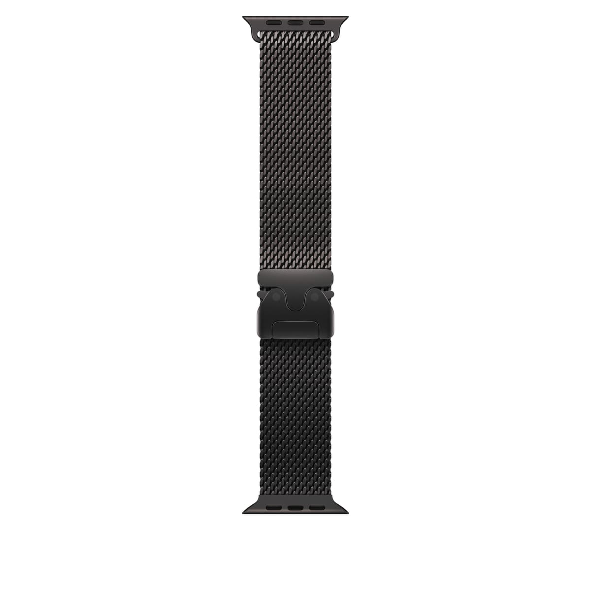 Řemínek pro Apple Watch 44/45/46/49 mm Apple milánský tah z černého titanu - malý