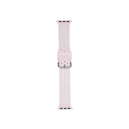 Winner Náhradní silikonový řemínek pro Apple iWatch 38/40/41/42 mm - růžovo-bílý 12091