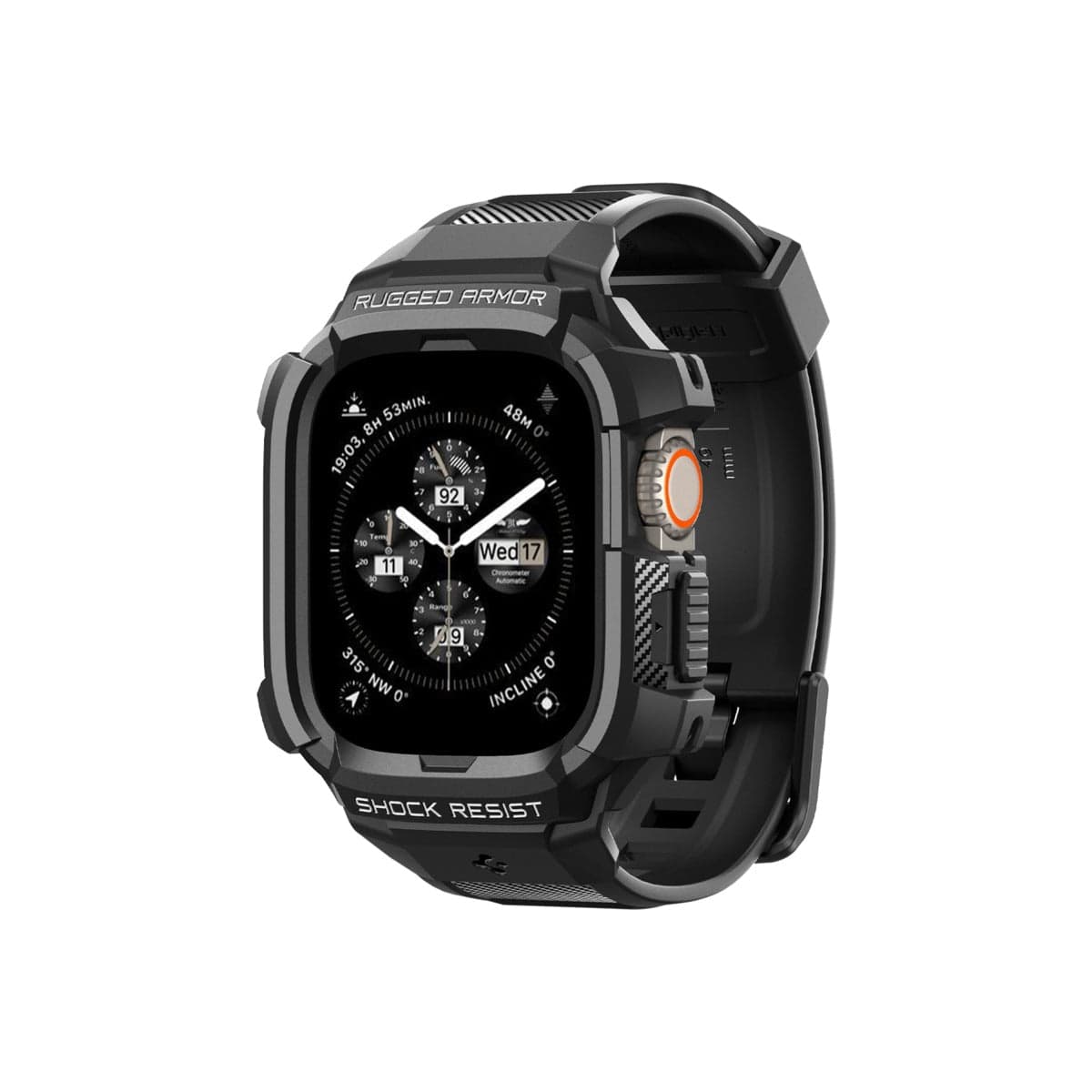 Řemínek pro Apple Watch Ultra 49 mm Spigen Rugged Armor Pro - černý
