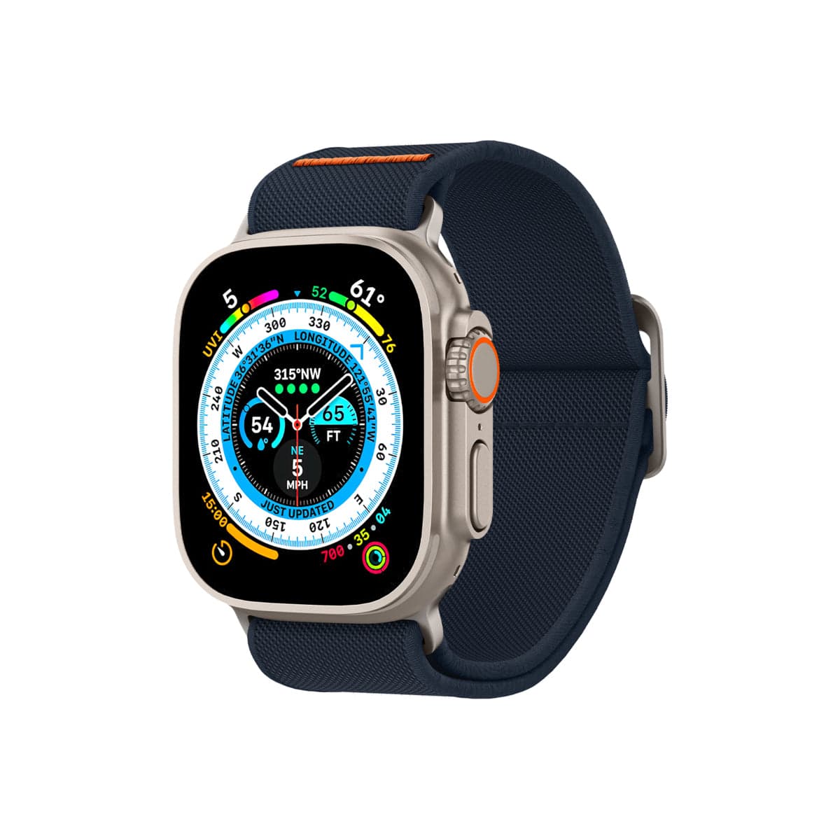 Řemínek pro Apple Watch 42/44/45/49mm Spigen Lite Fit Ultra - modrý