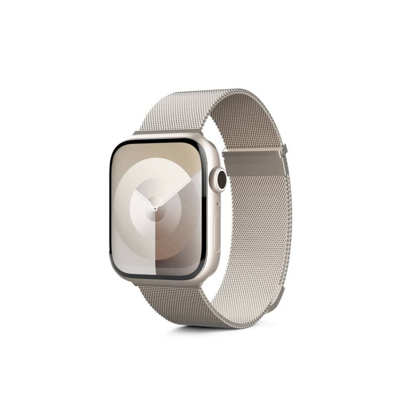 Milánský řemínek Epico pro Apple Watch 38/40/41 mm - hvězdně bílý