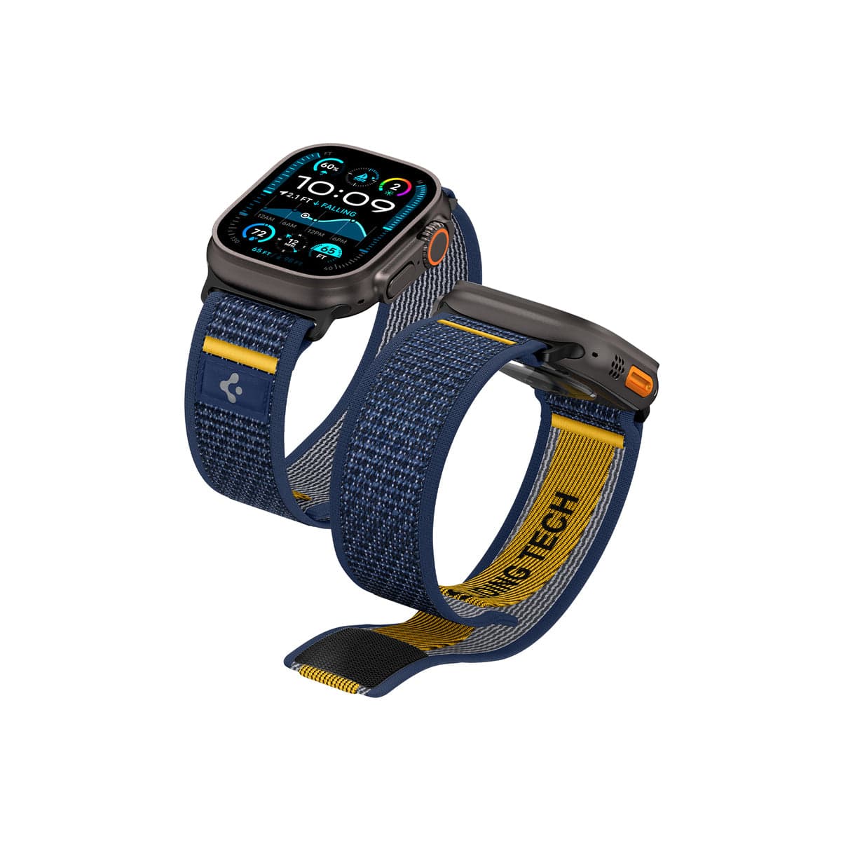 Řemínek pro Apple Watch 44mm/45mm/46mm/49mm Spigen Athlex Air Active Band - modrý