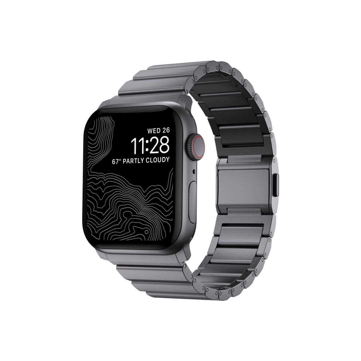 Hliníkový řemínek pro Apple Watch Nomad - vesmírně šedý