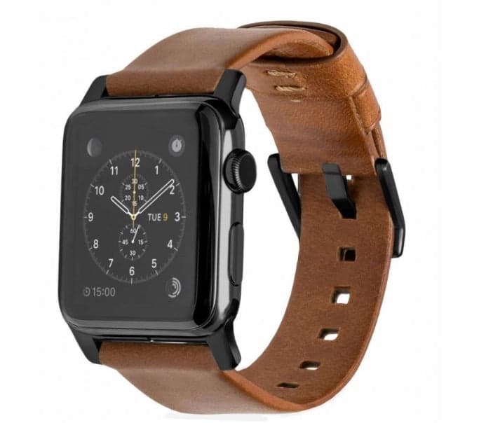 Řemínek pro Apple Watch 42/44/45/49 mm Nomad kožený - hnědý