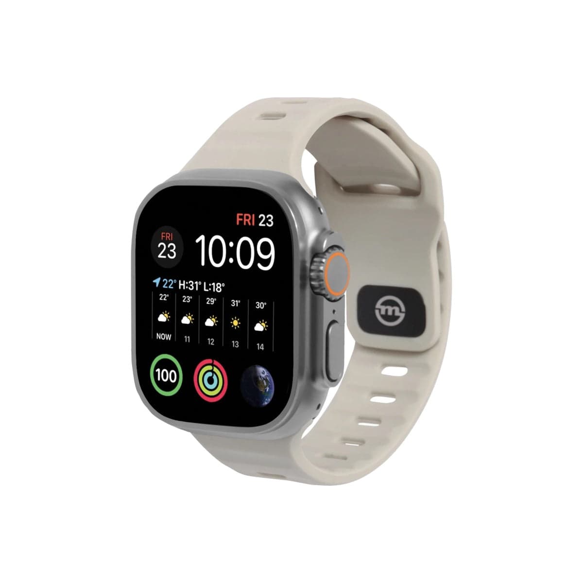 Řemínek pro Apple Watch 42/44/45/49 mm Mobile Origin Strap - pískově hnědý