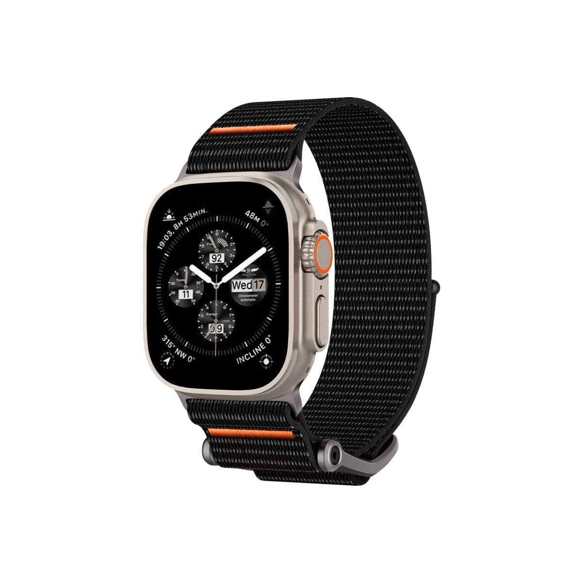 Řemínek pro Apple Watch 42/44/45/49 mm Spigen DuraPro Flex Ultra Band - černý