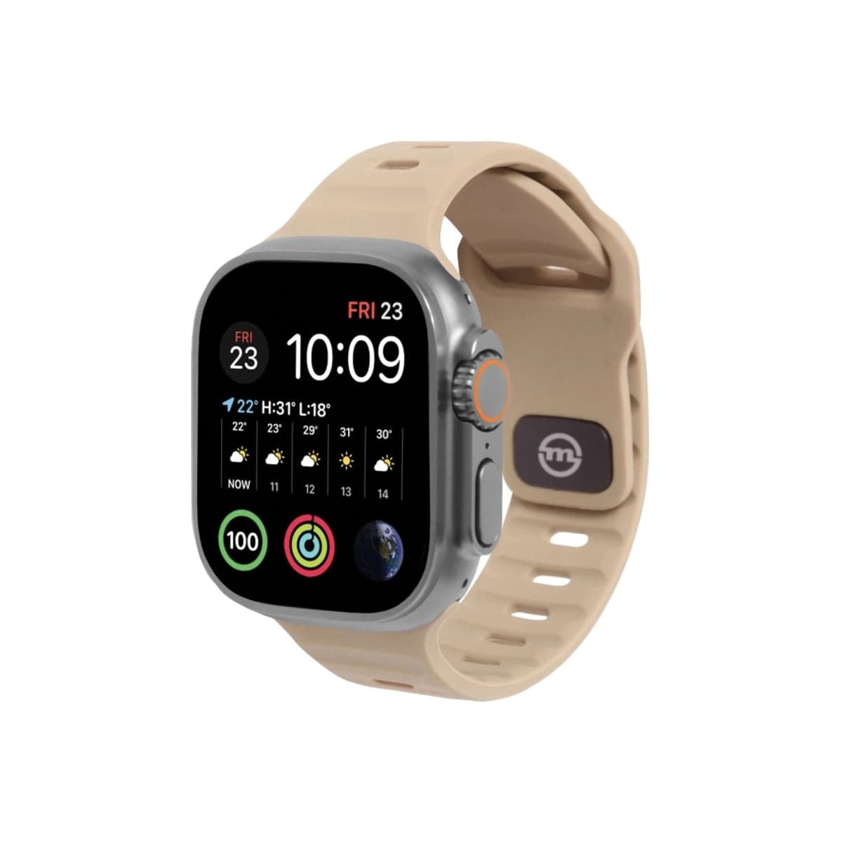 Řemínek pro Apple Watch 42/44/45/49 mm Mobile Origin Strap - hnědý