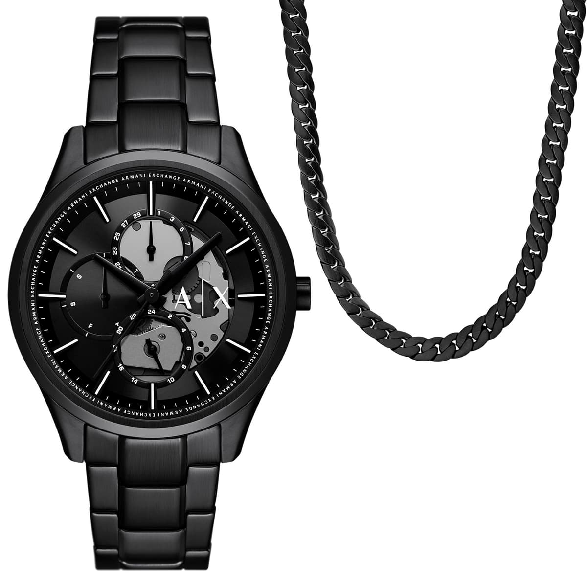 Armani Exchange Dárkový set Dante + řetízek AX7160SET