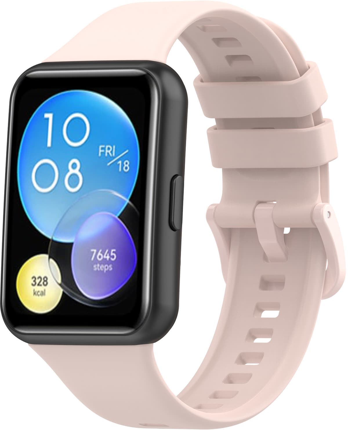 4wrist Silikonový řemínek pro Huawei Watch FIT 2 Active - Light Beige